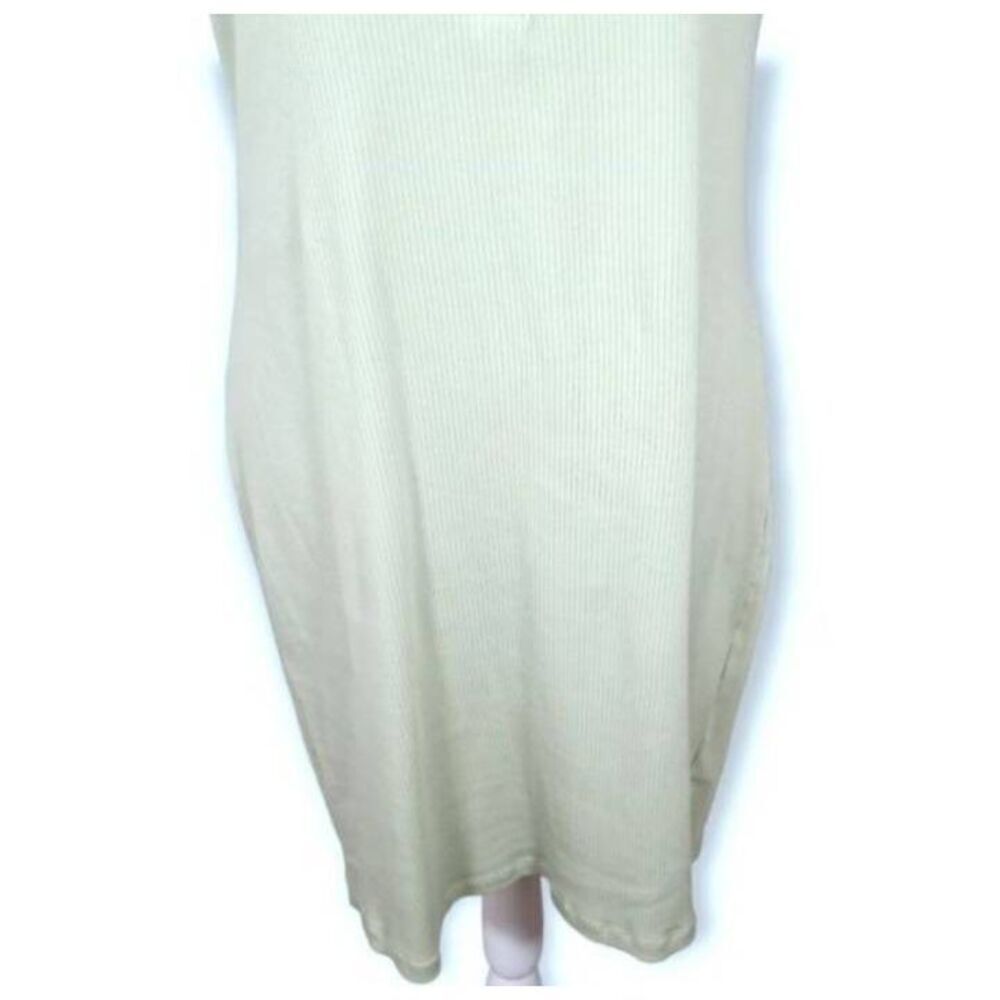 AMBIANCE PISTACHIO GREEN BODYCON TANK DRESS SZ.1X GUC. - Picture 3 of 8